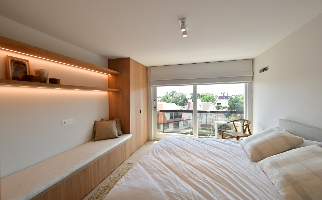 slaapkamer design, mix projects, knokke, vastgoedstyling